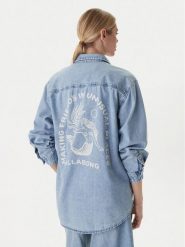 Billabong Koszula jeansowa Down The Coast EBJWT00122 Niebieski Oversize. Niebieskie koszule damskie Billabong, xs, bez wzorów, z bawełny, bez kołnierzyka, bez ramiączek. Za 299.99 zł.