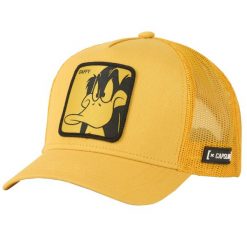 Czapka z daszkiem Capslab Looney Tunes Daffy Duck Trucker CL/LOO4/1/DUF1. Czapki damskie CapsLab, z aplikacjami, z bawełny. Za 169.35 zł.