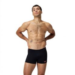 Kąpielówki męskie spodenki kąpielowe Speedo Tech Aqua-Short. Czarne kąpielówki męskie Speedo, l, bez wzorów. Za 159.99 zł.