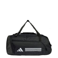 Torba Essentials 3-Stripes Duffel Small. Białe torby sportowe męskie Adidas, bez wzorów, z materiału, na ramię. Za 128.99 zł.