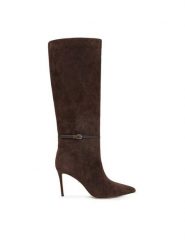 Marciano Guess Kozaki 5BGZ46 7419A Brązowy. Brązowe kozaki damskie Marciano Guess, z aplikacjami, ze skóry, bez obcasa, na szpilce, bez zapięcia. Za 2,259.00 zł.