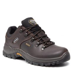 Trekkingi Grisport. Brązowe buty zimowe męskie Grisport, bez wzorów, bez obcasa, bez zapięcia. Za 279.99 zł.