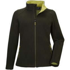Kurtka damska Killtec 38630 KOW 27 WMN JCKT. Zielone kurtki sportowe damskie KILLTEC, bez wzorów, bez ramiączek, bez kaptura, trekkingowe. W wyprzedaży za 189.99 zł.