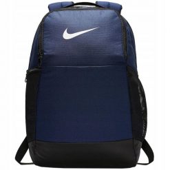 Plecak szkolny sportowy Nike Brasilla 9.0 M Backpack 24L Granatowy - BA594-410. Niebieskie plecaki męskie Nike, bez wzorów, sportowe. Za 193.20 zł.