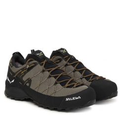 Trekkingi Salewa. Brązowe buty zimowe męskie Salewa, bez wzorów, bez obcasa, bez zapięcia. Za 919.99 zł.