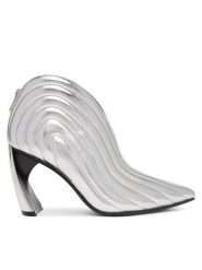United Nude Botki Zuma Luna HI 11062141170 Srebrny. Szare botki damskie United Nude, bez wzorów, ze skóry, bez obcasa, na słupku, bez zapięcia. Za 1,739.00 zł.