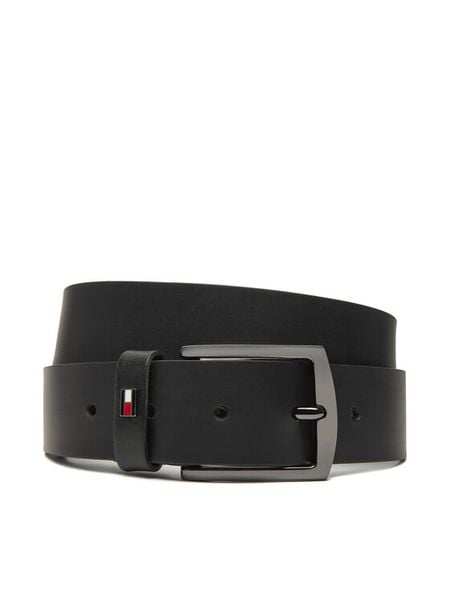 Tommy Hilfiger Pasek Męski AM0AM13576 Czarny. Czarne paski męskie Tommy Hilfiger, ze skóry. Za 199.99 zł.