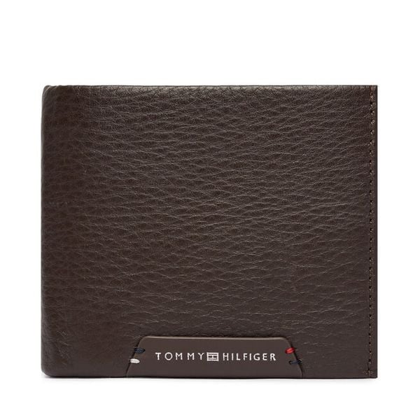 Portfel Tommy Hilfiger. Brązowe portfele męskie Tommy Hilfiger, bez wzorów. Za 349.99 zł.