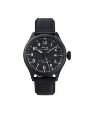 Timex Zegarek Waterbury Ace TW2Y18900 Czarny. Czarne, analogowe zegarki męskie Timex, bez wzorów. Za 789.99 zł.