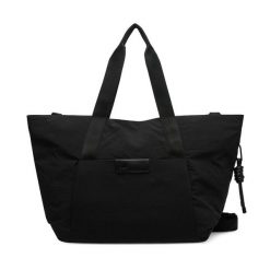 Torebka adidas. Czarne shopperki damskie Adidas, bez wzorów, bez dodatków. Za 349.99 zł.