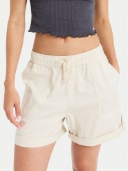 Roxy Szorty materiałowe Sweetest Day ERJNS03588 Écru Regular Fit. Szorty damskie Roxy, bez wzorów, z bawełny. Za 189.99 zł.