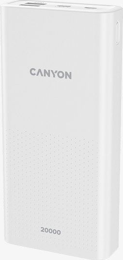 Powerbank Canyon PB-2001 20000mAh Biały. Białe powerbanki Canyon. Za 184.96 zł.