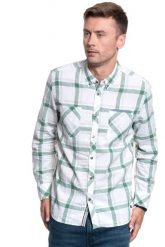 MĘSKA KOSZULA MATERIAŁOWA MUSTANG CLEMENS LINEN CHECK 1009584 11749. Koszule męskie Mustang, m, bez wzorów, z materiału, bez kołnierzyka, bez ramiączek. W wyprzedaży za 49.99 zł.