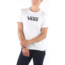 Vans Flying Koszulka Biały. Białe bluzki damskie Vans, l, bez wzorów, z bawełny, bez kołnierzyka, bez ramiączek. Za 119.95 zł.