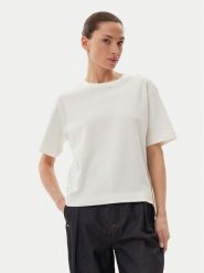 Weekend Max Mara T-Shirt 2515941042650 Biały Regular Fit. Białe t-shirty damskie Weekend Max Mara, l, bez wzorów, z bawełny, bez kołnierzyka, bez ramiączek. Za 219.99 zł.