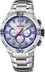 Zegarek Festina Zegarek męski Festina F20522-1 srebrny. Szare zegarki męskie Festina, bez wzorów, srebrne. Za 866.00 zł.
