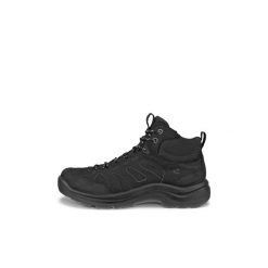 Buty trekkingowe za kostkę damskie Ecco. Czarne obuwie trekkingowe damskie ecco, z gumy, za kostkę, bez zapięcia. Za 746.90 zł.