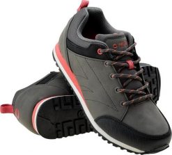 Hi-Tec BUTY NISKIE ARNEL WO'S DARK GREY/BLACK/FADED ROSE 38. Czarne obuwie sportowe damskie Hi-tec, bez wzorów, bez zapięcia. Za 100.81 zł.