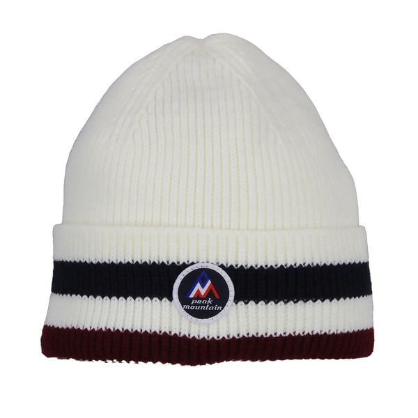 Czapka Peak Mountain Mably. Białe czapki damskie Peak Mountain, na zimę, bez wzorów, sportowe. W wyprzedaży za 103.45 zł.
