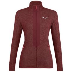 Bluza polarowa turystyczna damska Salewa Rocca 2 Pl W Fz. Czerwone bluzy damskie Salewa, na zimę, l, bez wzorów, z polaru, sportowe, bez ramiączek, bez kaptura. W wyprzedaży za 348.85 zł.