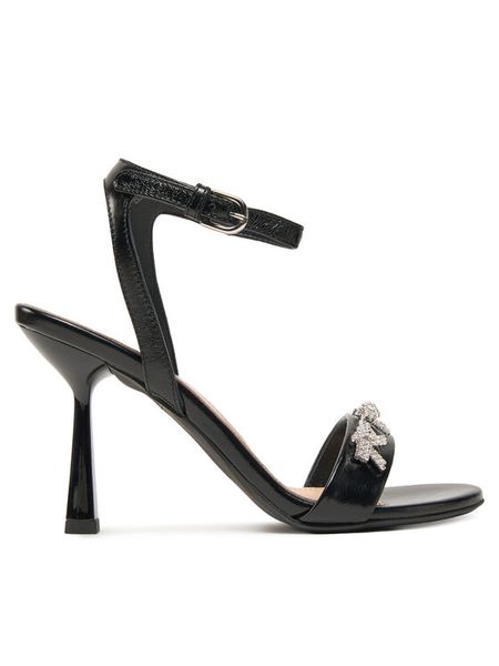 AGL Sandały Trilly Ribbon D669033PHANTAR0000 Czarny. Czarne sandały damskie AGL, bez wzorów, ze skóry, bez obcasa, na szpilce, bez zapięcia. Za 1,759.00 zł.