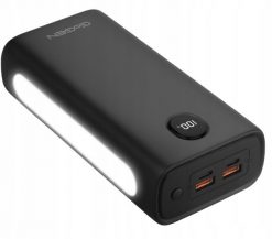 Powerbank GoGen PB300003B 30000 mAh czarny. Czarne powerbanki Gogen. Za 112.91 zł.