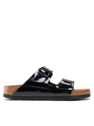 Birkenstock Klapki Arizona Birko-Flor 1005292 Czarny. Czarne klapki damskie Birkenstock, bez wzorów, ze skóry, bez obcasa, bez zapięcia. Za 429.99 zł.