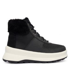 Trzewiki Helly Hansen. Czarne botki damskie Helly Hansen, bez wzorów, bez obcasa, na płaskiej podeszwie, bez zapięcia. Za 699.99 zł.