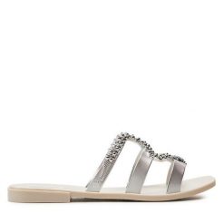 Klapki Melissa. Białe klapki damskie Melissa, bez wzorów, bez obcasa, bez zapięcia. Za 299.99 zł.