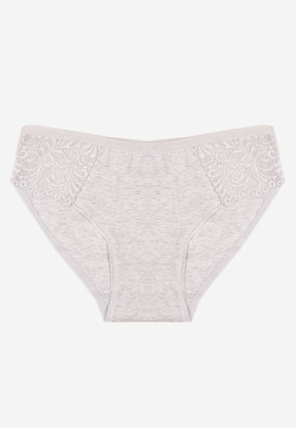 Jasnoszare Gładkie Majtki Figi z Bawełny Venessila. Szare majtki damskie Born2be, z bawełny. Za 9.99 zł.