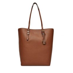 Torebka MICHAEL Michael Kors. Brązowe shopperki damskie MICHAEL Michael Kors, bez wzorów, bez dodatków. Za 769.99 zł.