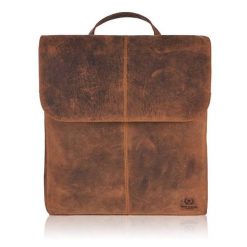 Plecak skórzany damski vintage PAOLO PERUZZI T-72-HBR brązowy. Brązowe plecaki damskie Paolo Peruzzi, bez wzorów, z materiału, biznesowe. Za 359.99 zł.