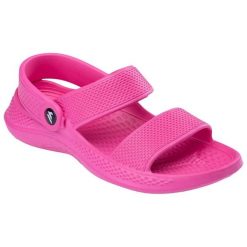 Sandały Damskie / Sandały Damskie. Czerwone sandały damskie MARTES ESSENTIALS, bez wzorów, z materiału, z otwartym noskiem, bez obcasa, bez zapięcia. Za 61.99 zł.