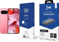 Smartfon Pixel 9 5G 12/128GB Różowy (GA05841-GB) + FlexibleGlass + Etui Clear Case. Czerwone smartfony Google. Za 2,351.00 zł.