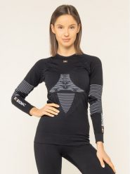 X-Bionic Bielizna termoaktywna górna Energizer 4.0 NGYT06W19W Czarny Slim Fit. Czarna koszule nocne damskie X BIONIC, bez wzorów, z syntetyku, bez ramiączek. Za 449.99 zł.