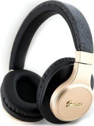 Słuchawki Guess Guess słuchawki nauszne Bluetooth GUBH604GEMK czarne 4G PU Leather With Script Metal Logo. Czarne słuchawki bezprzewodowe Guess. Za 200.91 zł.