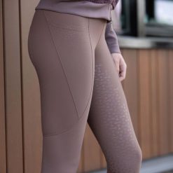 Damskie legginsy jeździeckie z pełną przyczepnością Harry's Horse Classy. Brązowe legginsy damskie HARRYS HORSE, z aplikacjami, z elastanu. Za 292.50 zł.