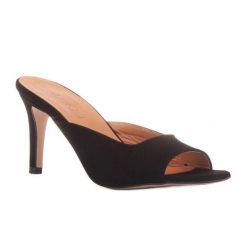 Marco Shoes Klapki Palermo czarne. Czarne klapki damskie bez wzorów, eleganckie, bez obcasa, na obcasie, bez zapięcia. Za 419.00 zł.