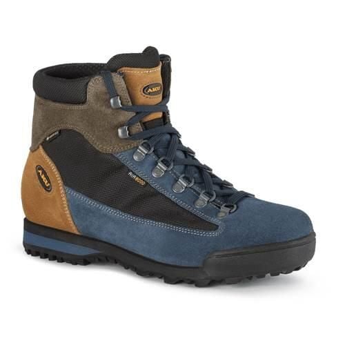 Buty trekkingowe męskie Aku Slope Original Gtx. Brązowe buty zimowe męskie Aku, bez wzorów, z materiału, bez obcasa, bez zapięcia. Za 599.00 zł.