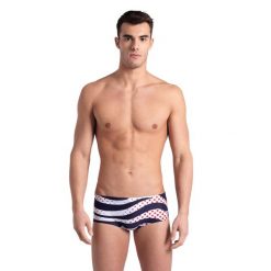 Szorty Kąpielowe Arena Multi Stripes Swim Low Waist. Niebieskie kąpielówki męskie ARENA, m, bez wzorów. Za 149.99 zł.