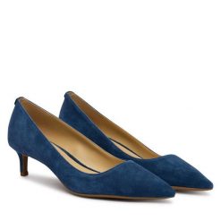 Czółenka MICHAEL Michael Kors. Niebieskie czółenka damskie MICHAEL Michael Kors, bez wzorów, bez obcasa, bez zapięcia. Za 549.99 zł.