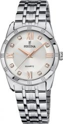 Zegarek Festina Zegarek damski Festina F16940-B CYRKONIE srebrny. Szare zegarki damskie Festina, srebrne. Za 415.00 zł.