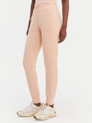 Guess Spodnie dresowe V2YB18 K7UW2 Pomarańczowy Regular Fit. Brązowe spodnie dresowe damskie Guess, z aplikacjami, z dresówki. Za 399.99 zł.