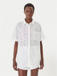 LAUREN RALPH LAUREN Koszula 21484383 Biały Relaxed Fit. Białe koszule damskie Lauren Ralph Lauren, m, bez wzorów, z bawełny, bez kołnierzyka, bez ramiączek. Za 1,109.99 zł.