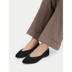 Baleriny Lasocki. Czarne balerinki damskie Lasocki, bez wzorów, bez obcasa, bez zapięcia. Za 169.99 zł.