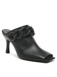 Patrizia Pepe Klapki 8X0032/L011-K103 Czarny. Czarne klapki damskie Patrizia Pepe, bez wzorów, ze skóry, bez obcasa, bez zapięcia. Za 699.99 zł.