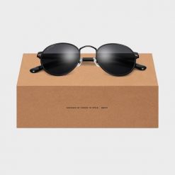 Okrągłe okulary ze stali nierdzewnej Lifestyle Siroko The Tube. Czarne okulary przeciwsłoneczne damskie SIROKO, okrągłe. Za 296.00 zł.