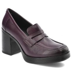 Fioletowe Półbuty Marco Tozzi Damskie Wygodne Obuwie. Fioletowe półbuty damskie Marco Tozzi, bez wzorów, z jeansu, eleganckie, bez obcasa, na obcasie, bez zapięcia. Za 365.99 zł.