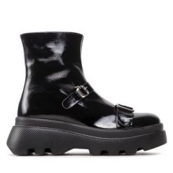 Botki Rage Age. Czarne botki damskie Rage Age, bez wzorów, bez obcasa, na płaskiej podeszwie, bez zapięcia. Za 539.99 zł.