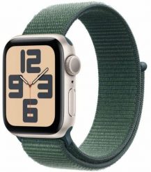 Smartwatch Apple Watch SE Gen.2 GPS 40mm Starlight Alu Sport Loop Zielony (MXEH3QL/A). Zielone zegarki smartwatch Apple, bez wzorów. Za 2,541.39 zł.